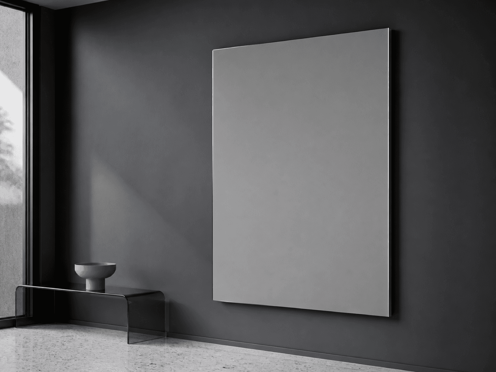 Aluminum panel displayed in a contemporary interior